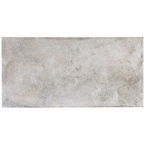 Caruso Efeso Gray 12x24 Travertine Look Matte Porcelain Tile