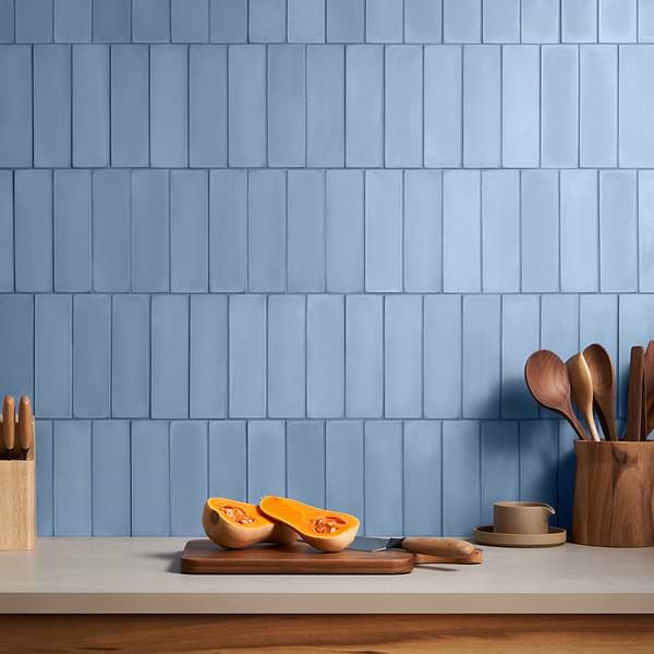 ColorHues Cement Blue Moon 2x8; in Blue Cement; for Backsplash, Bathroom Floor, Bathroom Wall, Floor Tile, Kitchen Floor, Kitchen Wall, Shower Floor, Shower Wall, Wall Tile; in Style Ideas Beach, Classic, Contemporary, Cottage, Craftsman, Mediterranean, Transitional
