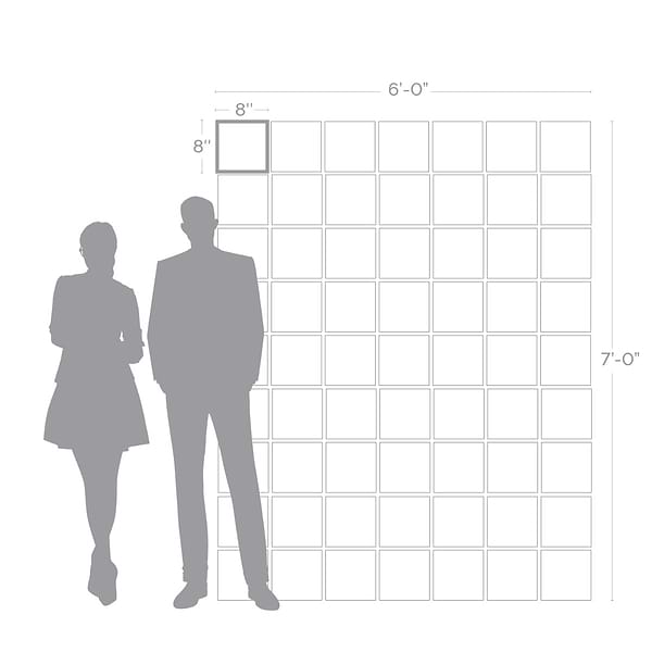 Frammenti Deco Azur 8x8 Matte Porcelain