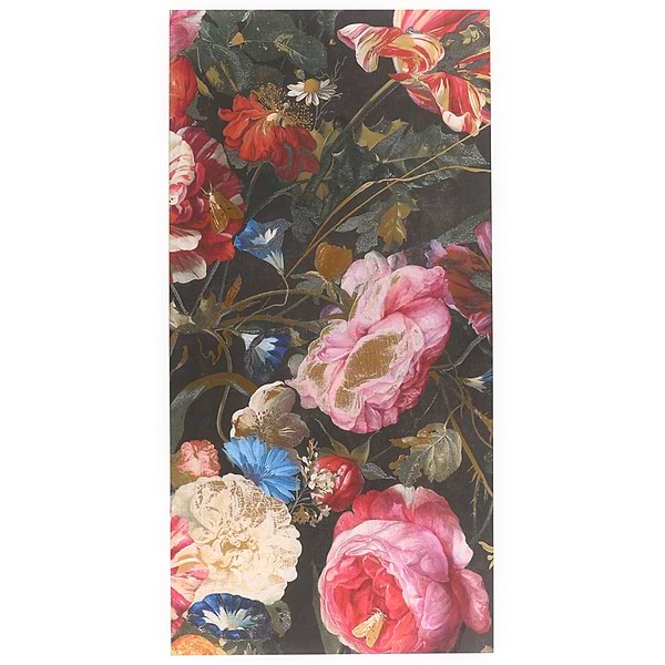 KIT- Paula Purroy Musee Bouquet Multicolor 24x48 Artisan Decor Mural Porcelain Tile