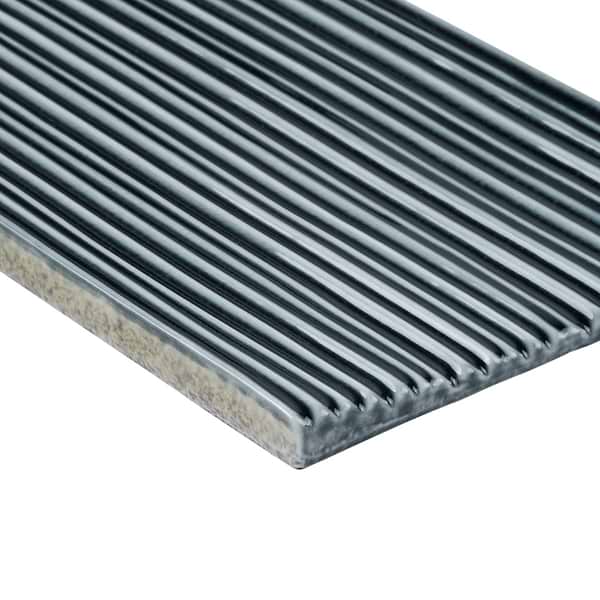 Baroque Glass Midnight Blue 4.5x9 Fluted Ridged Polished  Glass