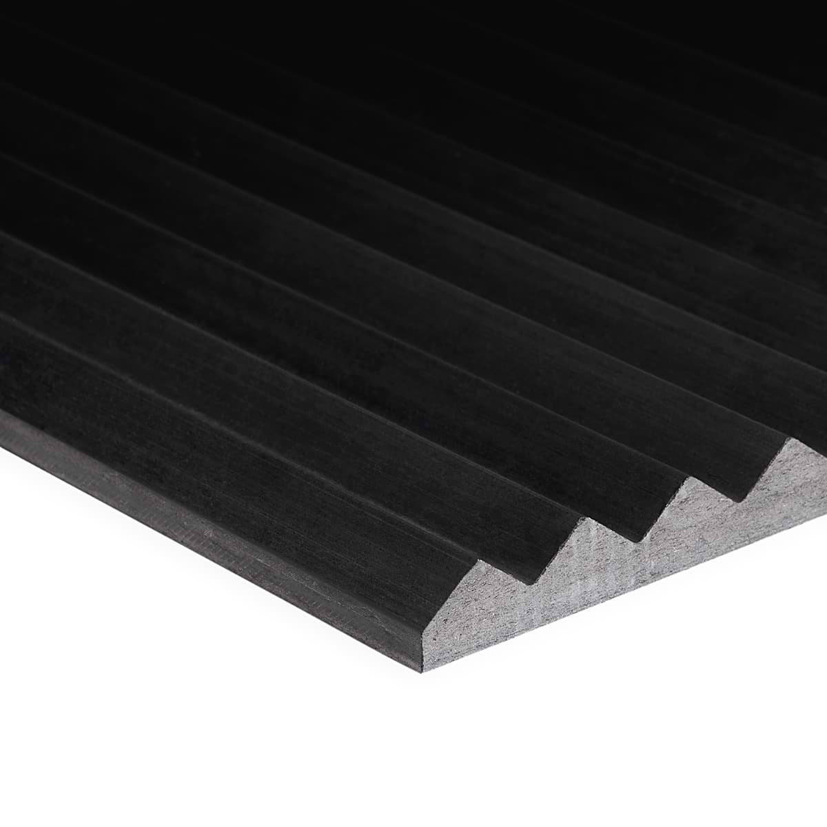 Shop Carver Peak Nero 12x24 Dimensional Satin | SohoStudioCorp.com