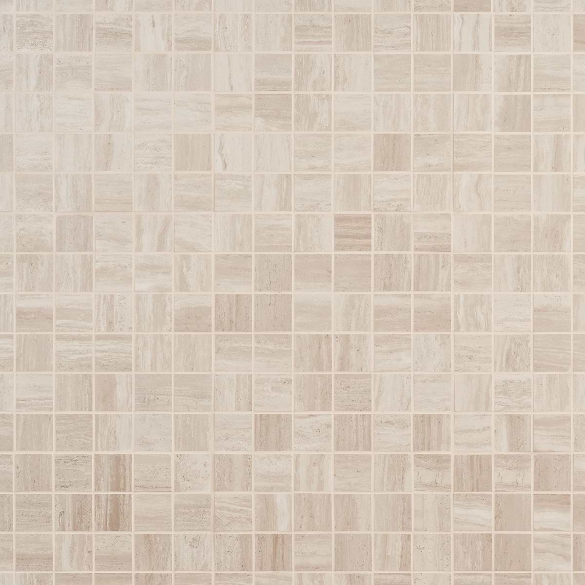 Zenit Beige 2x2 Travertine Look Matte Porcelain Mosaic Tile