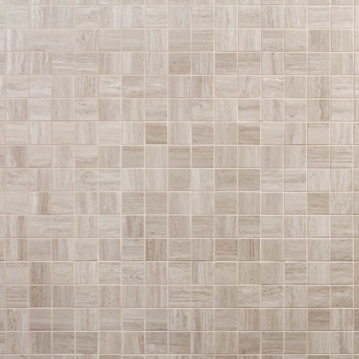 Zenit Taupe Beige Travertine Look 2x2 Matte Porcelain Mosaic Tile