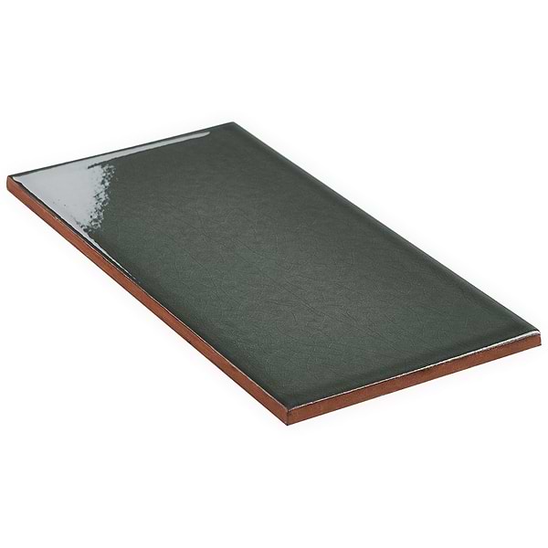 Palisa Ash Gray 4x8 Crackled Glossy Ceramic Tile