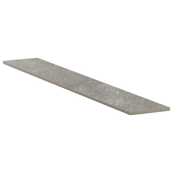 Ages Fossil Dark Gray 4x21 Chevron Limestone Look Matte Porcelain Tile