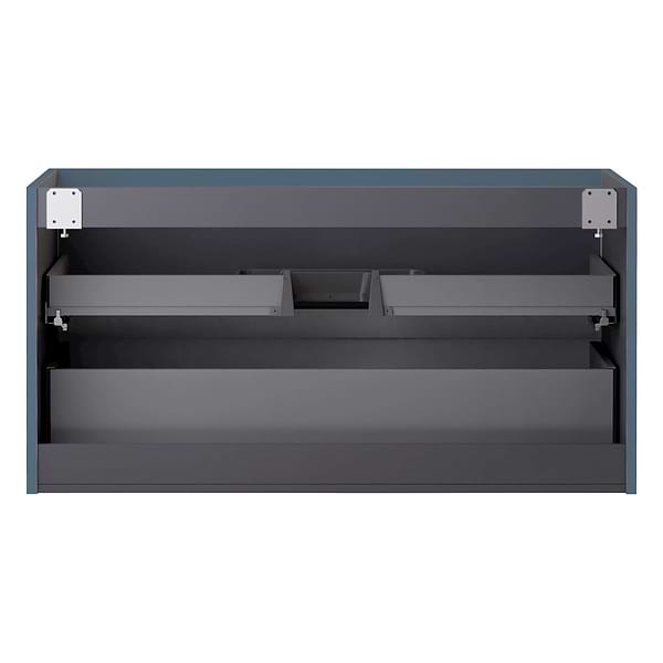 Adeline Denim Blue 42" Single Vanity with Integrated Solid Surface Top