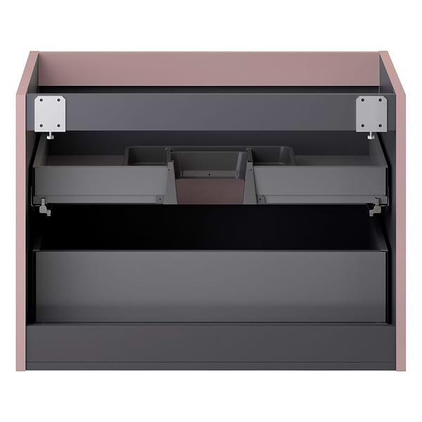 Adeline Rose Pink 30" Single Vanity with Integrated Solid Surface Top