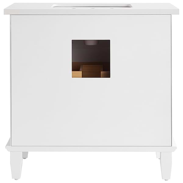 Close Out - Nora White 36" Single Vanity with Pure White Quartz Top