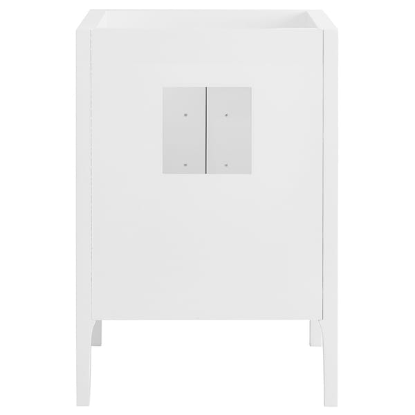 Province White and Silver 24" Single Vanity without Top