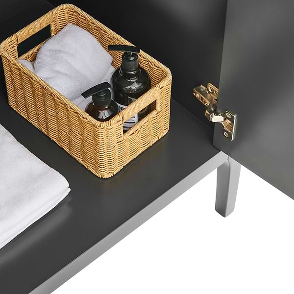 Province Charcoal and Gold 30" Single Vanity without Top