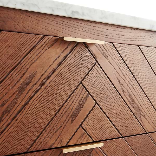 Marilyn Woodgrain 24" Single Vanity with Carrara Marble Top