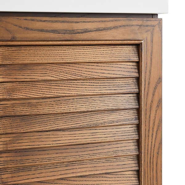 Close Out - Lowell Dark Walnut 30" Single Vanity with Pure White Quartz Top