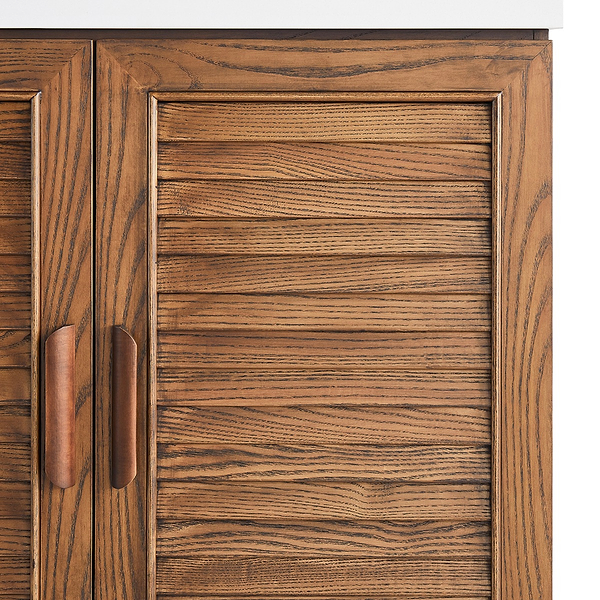 Close Out - Lowell Dark Walnut 30" Single Vanity with Pure White Quartz Top