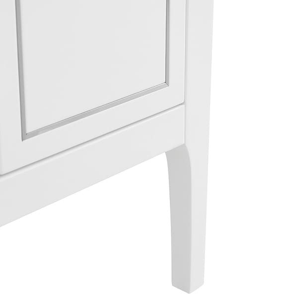 Province White and Silver 24" Single Vanity without Top