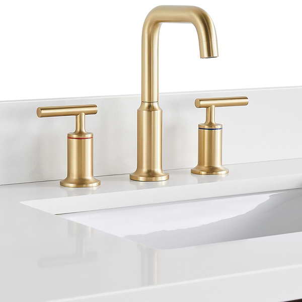 Close Out - Lowell Dark Walnut 30" Single Vanity with Pure White Quartz Top