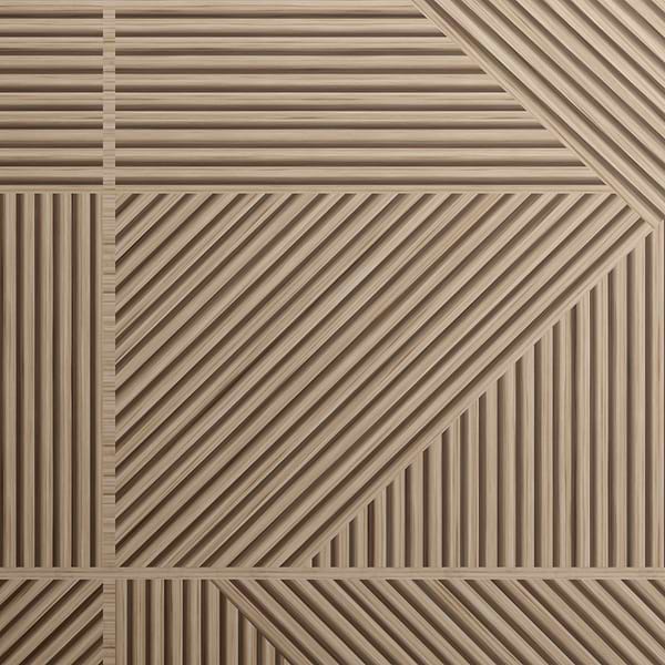 Kora Geo Faux Fluted 24" Single Vanity with Integrated Black Ceramic Top & Silver Handles