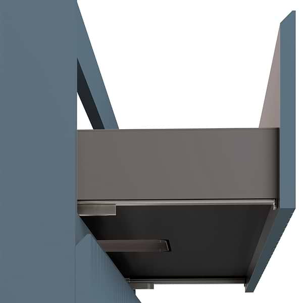 Adeline Denim Blue 42" Single Vanity with Integrated Solid Surface Top