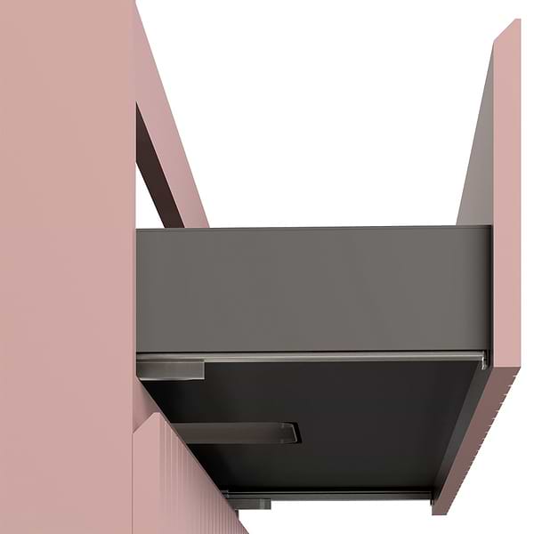 Adeline Rose Pink 30" Single Vanity with Integrated Solid Surface Top