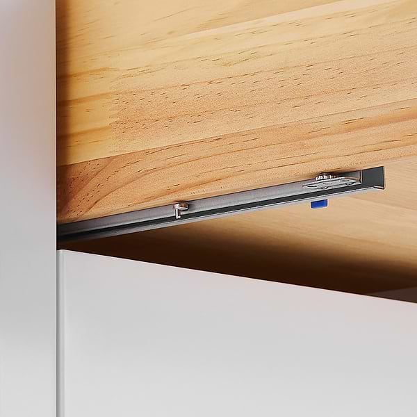 Iconic White and Silver 36" Single Vanity with Pure White Quartz Top