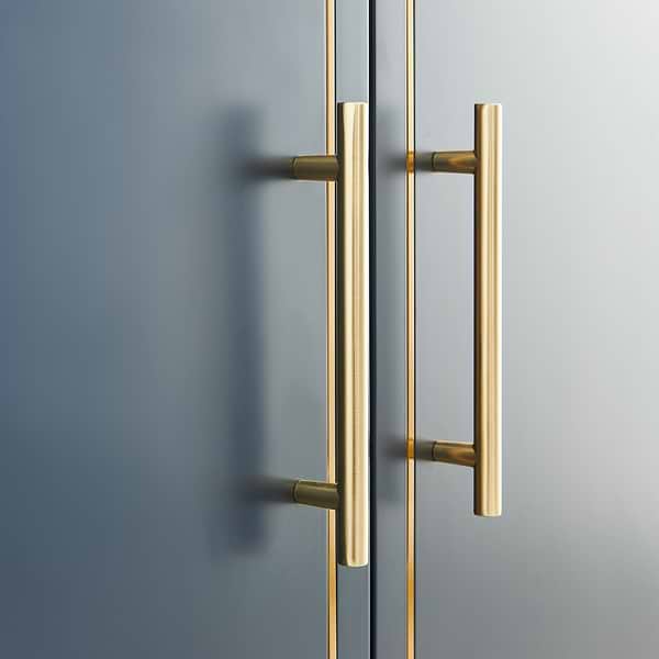 Province Navy and Gold 30" Single Vanity with Pure White Quartz Top