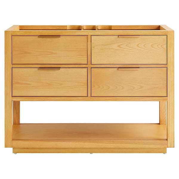 Close Out - Dayton Woodgrain 48" Single Vanity without Top; for Vanities; in Style Ideas Modern, Transitional