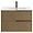 Kora Art Faux Fluted 32" Single Vanity with Integrated White Ceramic Top & Black Handles