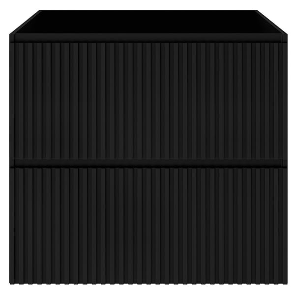 Linear Black 24" Single Vanity without Top; in Black; in Style Ideas Art Deco, Classic, Mid Century, Transitional