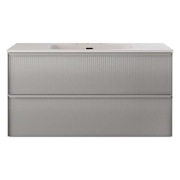 Astor Pearl 42" Single Vanity with Integrated White Solid SurfaceTop