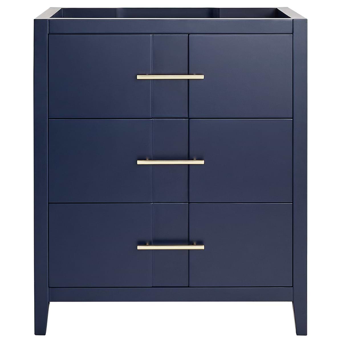 Iconic Navy and Gold 30" Single Vanity without Top 