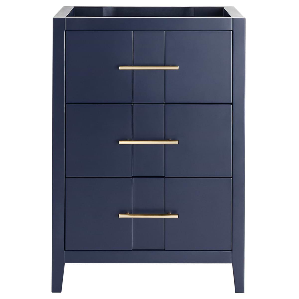 Iconic Navy and Gold 24" Single Vanity without Top 