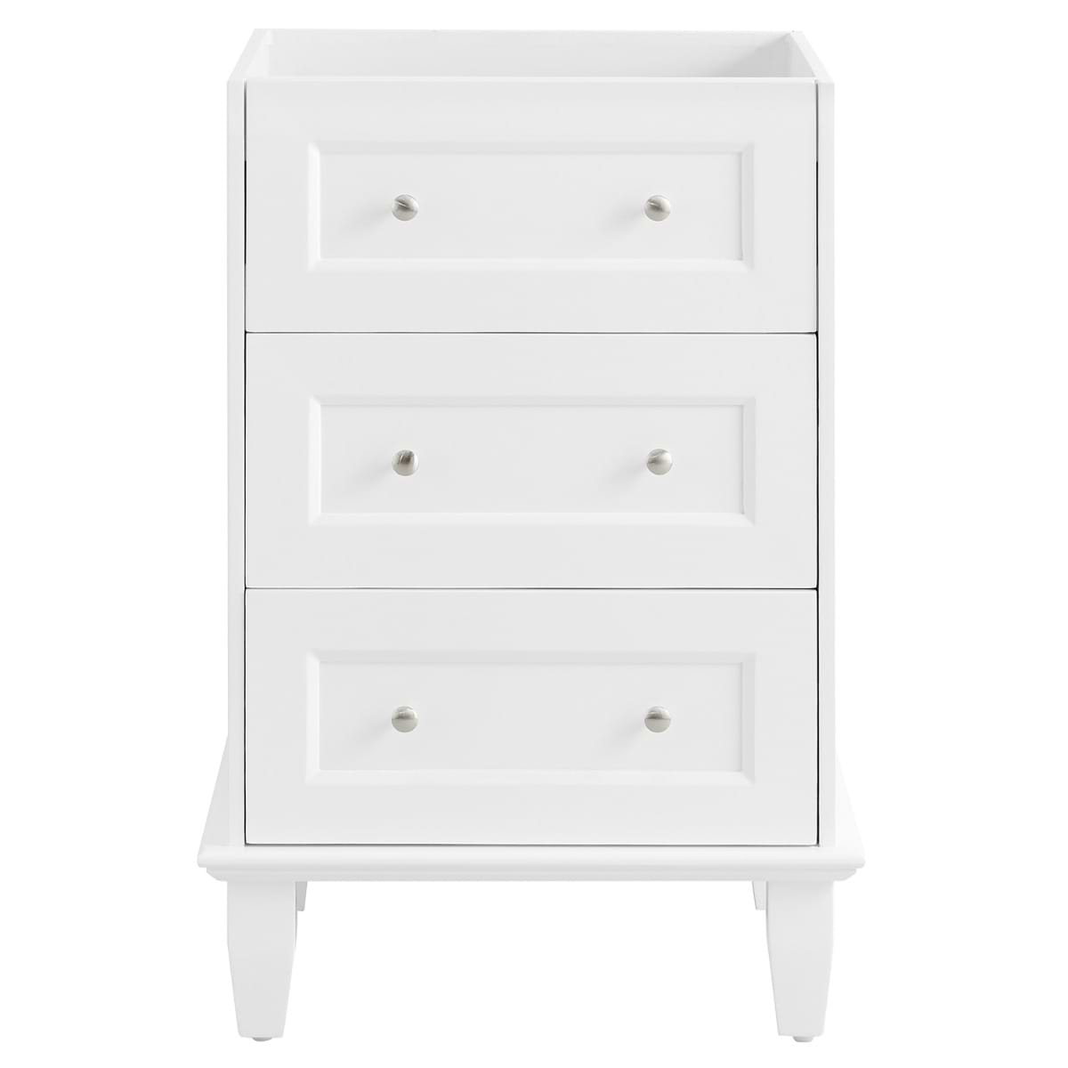 Nora White 24" Single Vanity without Top 