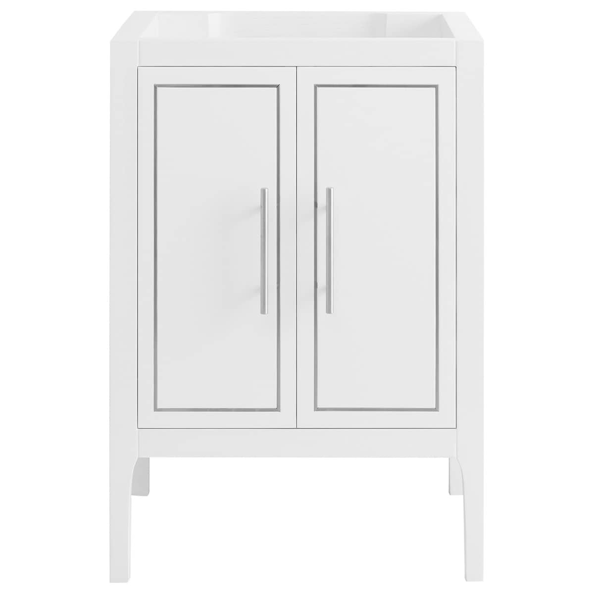 Province White and Silver 24" Single Vanity without Top 