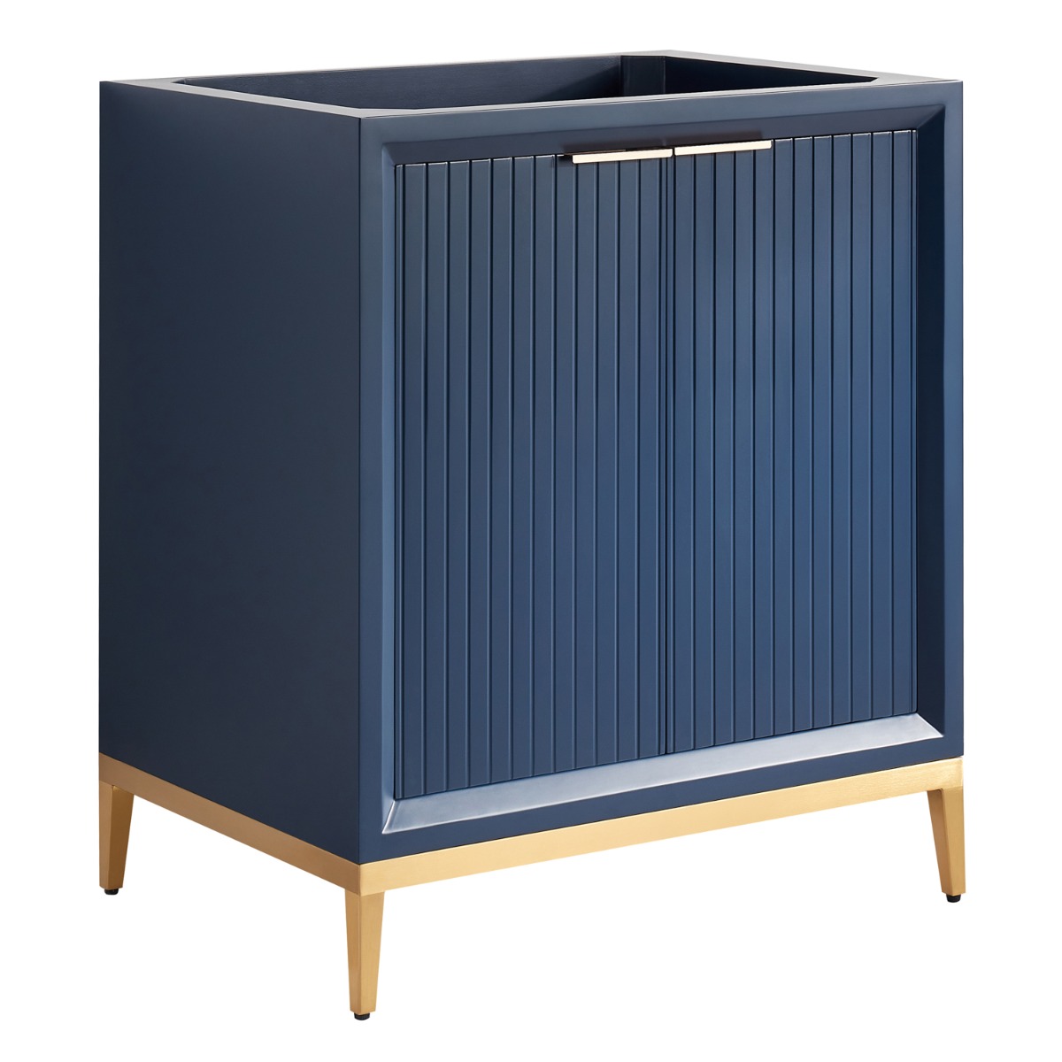 Bungalow Navy and Gold 30" Single Vanity without Top 