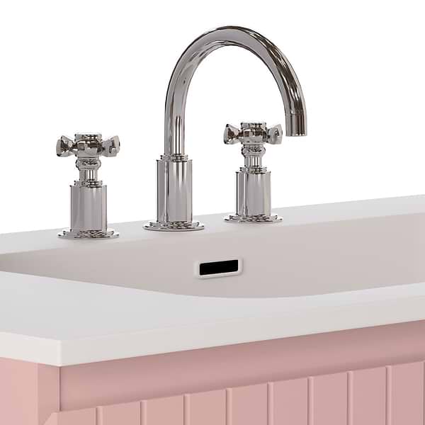 Adeline Rose Pink 30" Single Vanity with Integrated Solid Surface Top