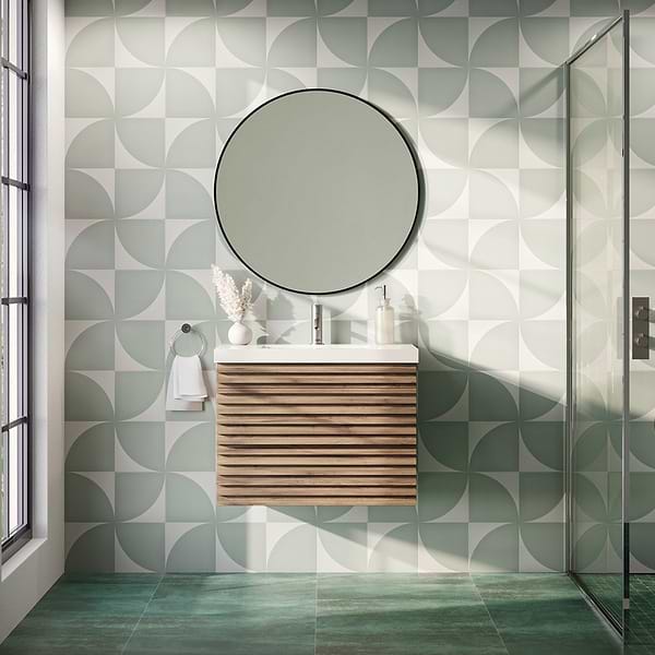 Gibson Light Wood 36" Single Vanity with Integrated White Acrylic Top