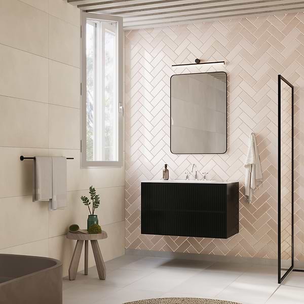 Linear Black 36" Single Vanity without Top