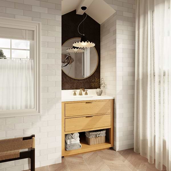 Close Out - Dayton Woodgrain 36" Single Vanity without Top