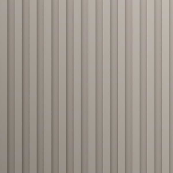 Linear Taupe 36" Single Vanity with Integrated White Solid Surface Top