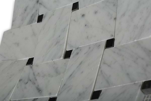 Arbor White Carrera With Black Dot_closeup