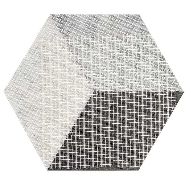 Pari Grigio Gray 8x9 Honed Marble Mosaic Tile