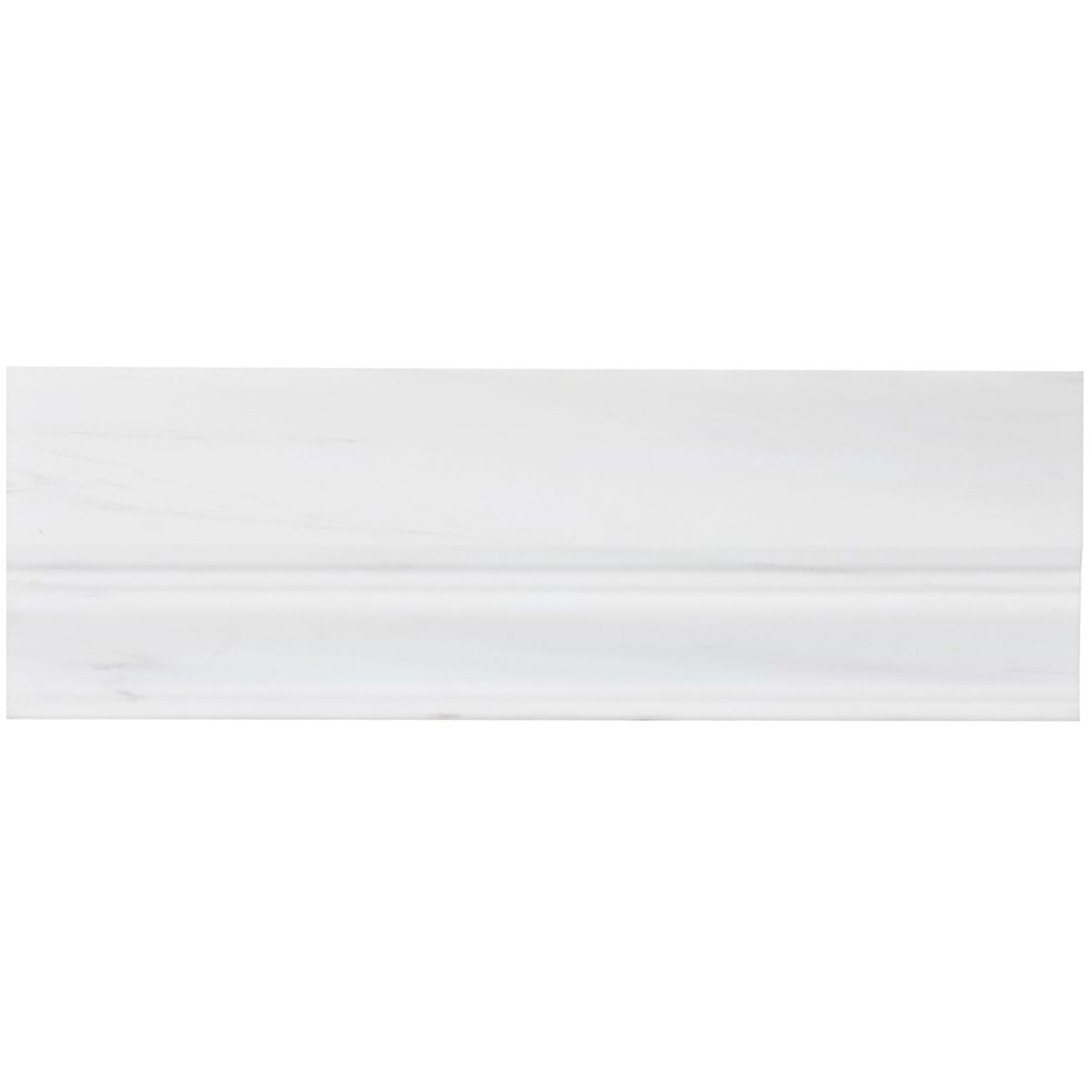 Bianco Dolomite Premium Base Molding Honed 4x12 