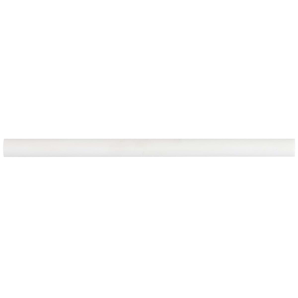 Bianco Dolomite White 3/4x12 Premium Honed Marble Pencil 