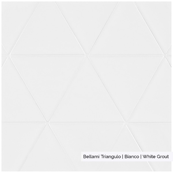 Scatoloni Triangulo Bianco Polished Ceramic