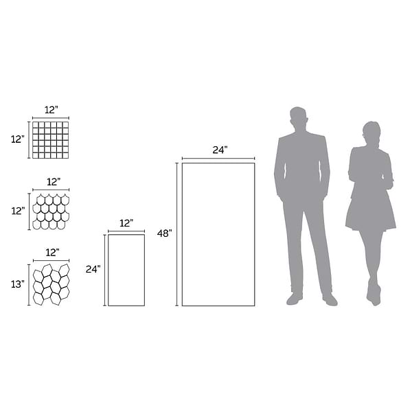 Blacksmith Excalibur Medium Gray 2x2 Matte Porcelain Mosaic Tile