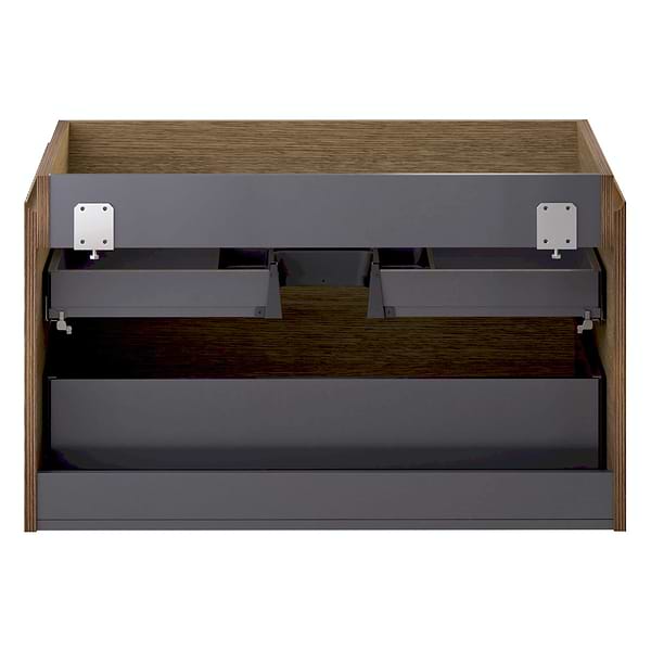 KIT - Melrose White Ash 36" Single Vanity with Nero Marquina Marble Top