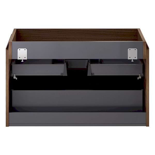 KIT - Melrose Walnut 36" Single Vanity with Nero Marquina Marble Top