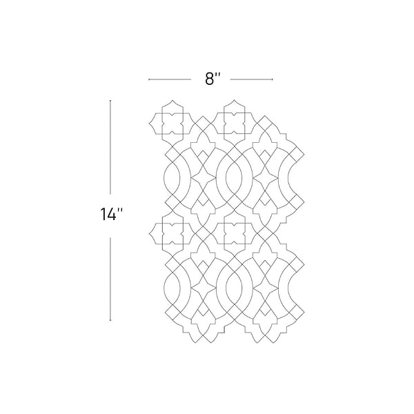 Alpana Nador Multicolor Mixed Finish Lava Stone and Cement Mosaic Tile
