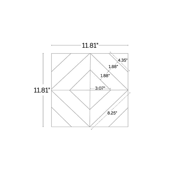 Minna Diagonals Bianca Pepper - Tibet White & Black Terrazzo