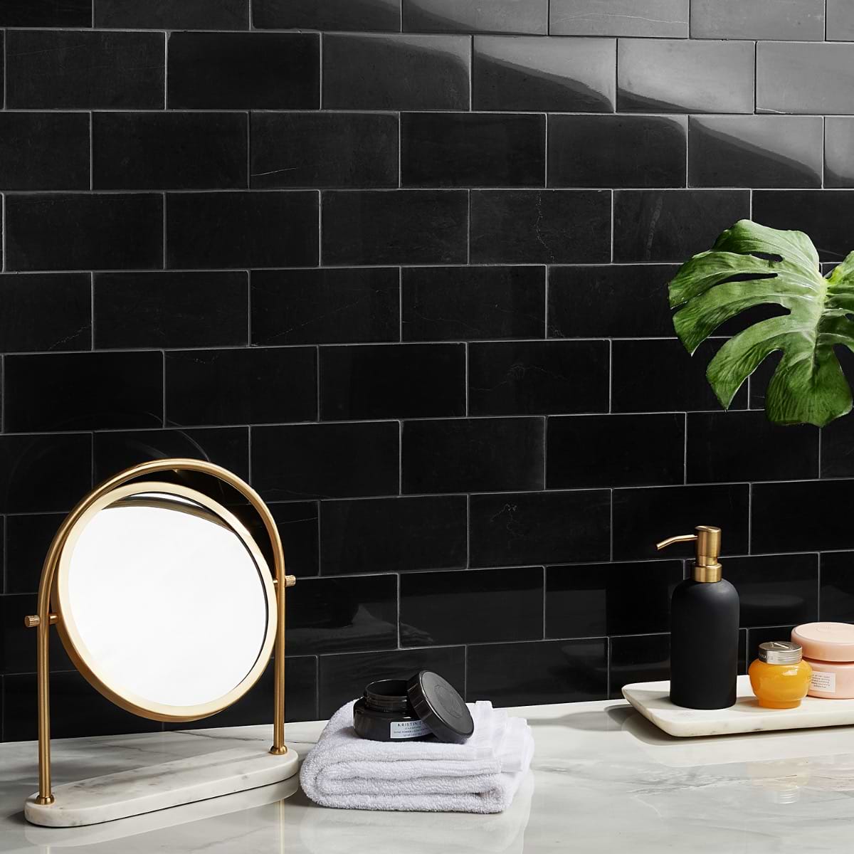 Shop Nero Marquina 3x6 Polished | SohoStudioCorp.com